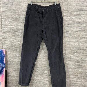 Vans Authentic Chino Corduroy Pants Mens Size 33 Black Casual Classic Fit